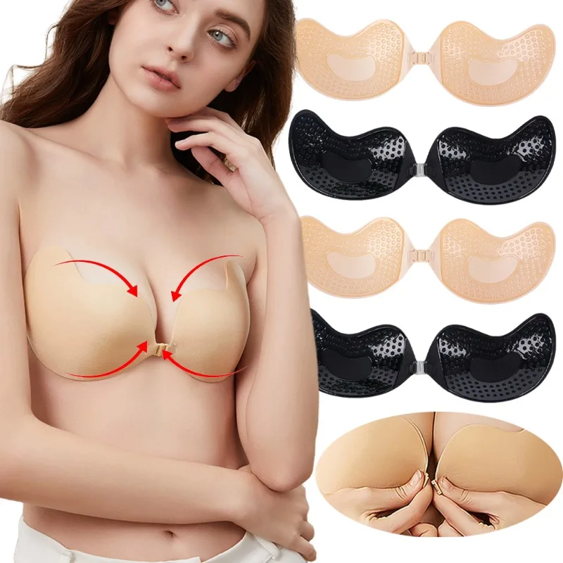 Push Up Bra Silicone - 1/2 adet Görünmez Push Up Sütyen