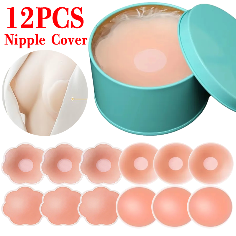 Push Up Bra Silicone - 6/12 adet görünmez kendinden yapışkanlı göğüs